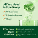 Vita Virdi Organic Greens | 20+ Superfoods & 18 Digestive Enzymes | 0g Sugar | Unflavored | USDA Organic, Non-GMO, Vegan | Daily Wellness & Nutrition Supplement