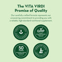 Vita Virdi Organic Greens | 20+ Superfoods & 18 Digestive Enzymes | 0g Sugar | Unflavored | USDA Organic, Non-GMO, Vegan | Daily Wellness & Nutrition Supplement